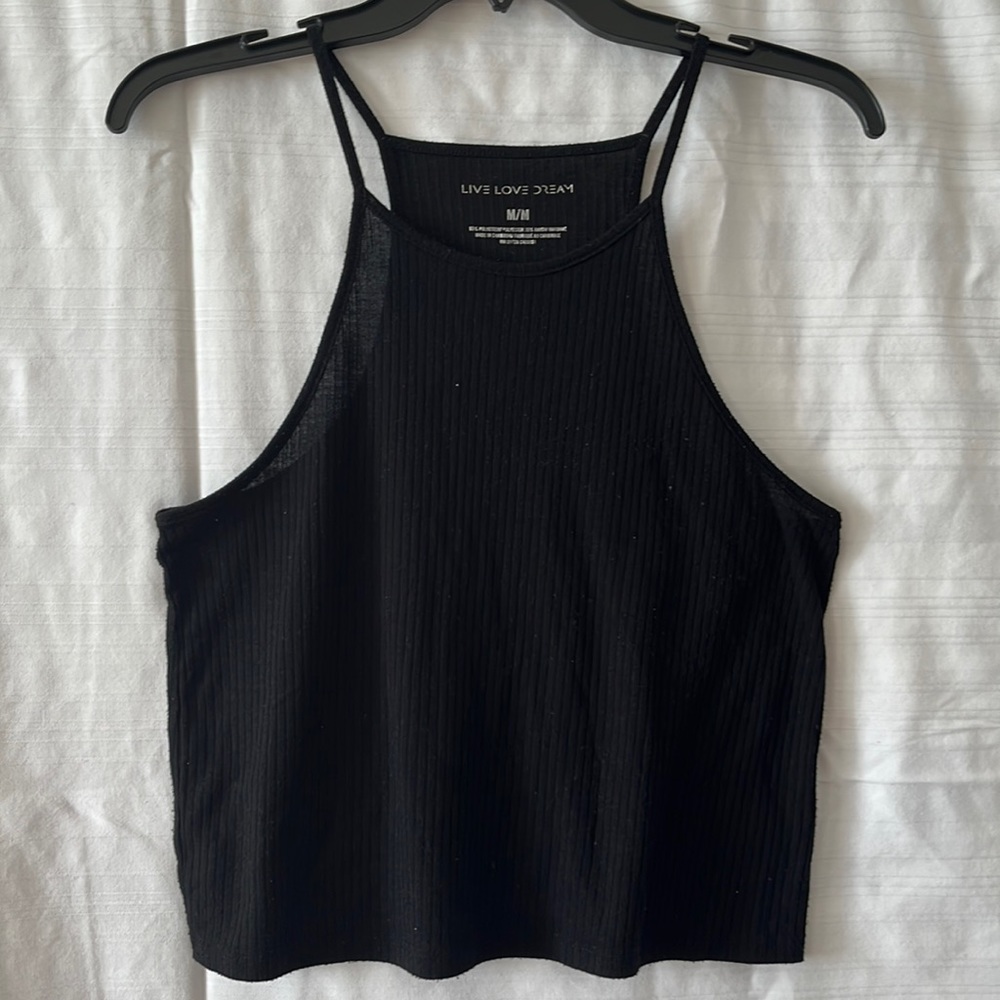 Aeropostale Live love dream ribbed halter top